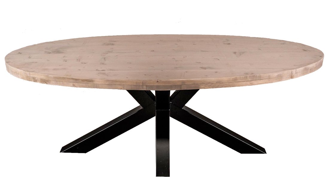 Ovale tafel steigerhout Ovale tafel steigerhout
