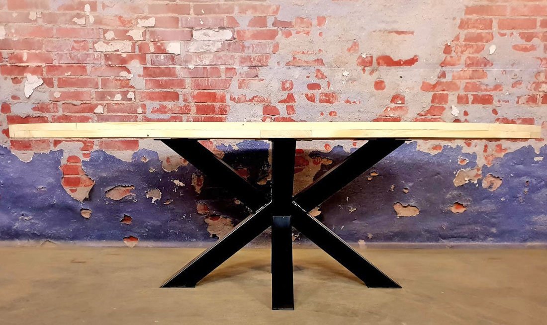 Ovale tafel steigerhout Ovale tafel steigerhout - Afbeelding 4
