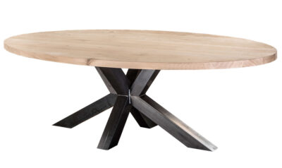 Ovale tafels Ovale eikentafel Matrix